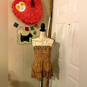 Anthropologie strapless top